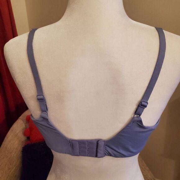 Olga Blue Lace full coverage Bra 38C - Picture 5 of 12